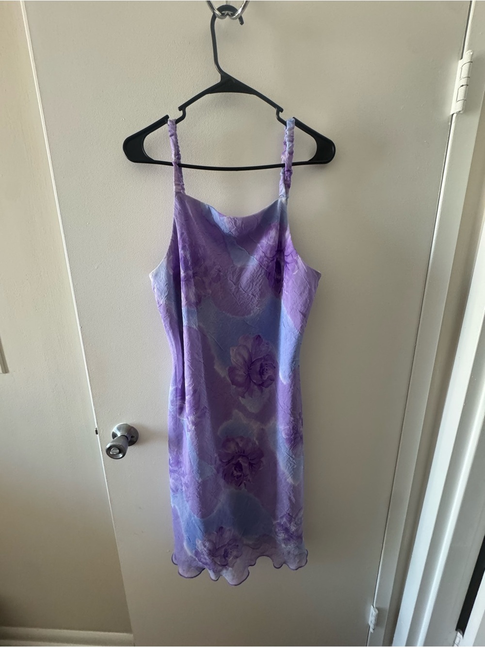 Lavender Floral Dress - Women Dresses Midi Lisa Jo Vintage Size 13/14